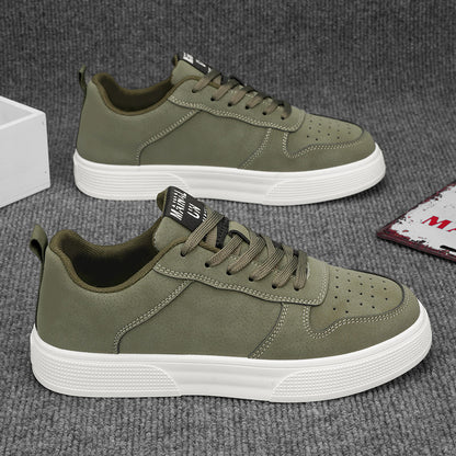 Men's Lace-up Flat Shoes Fashion Casual Round-toe