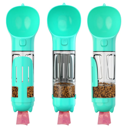Portable Multifunction Dog Water Bottle Food Feeder