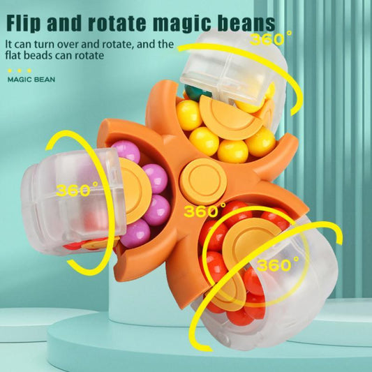 Rubik's Cube Beans Three-dimensional Flipping Ball Plate Exercise