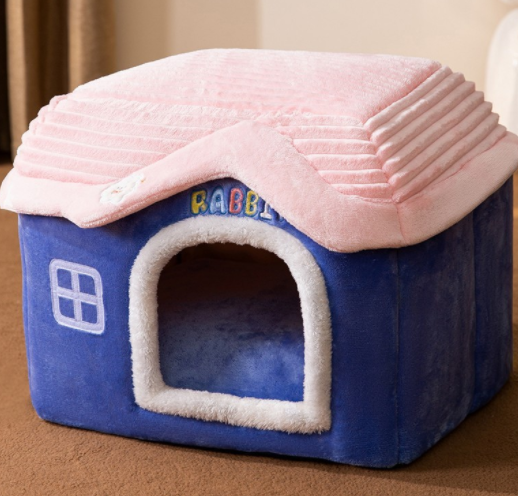 Foldable Dog House Pet Cat Bed Winter Dog