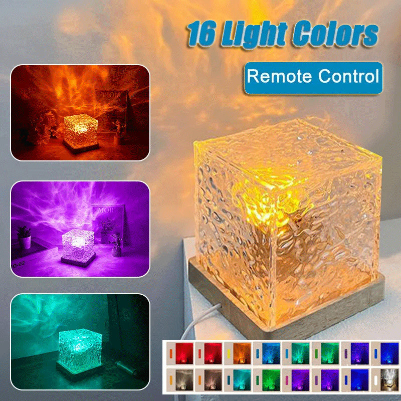 16 Colors LED Water Ripple Ambient Night Light Decoration