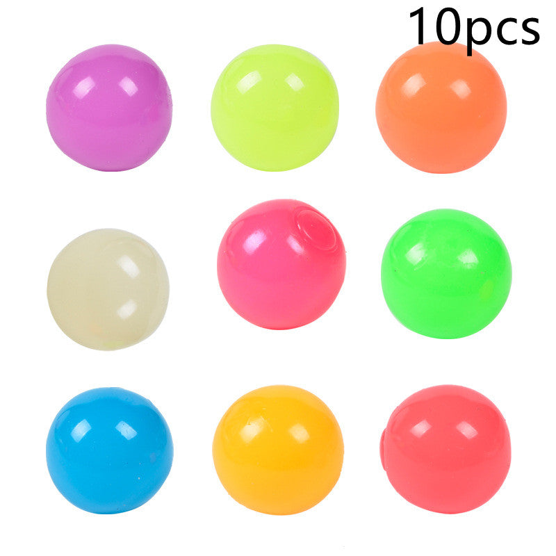 Luminous Sticky Ball Toys Sticky Wall Home Party Games