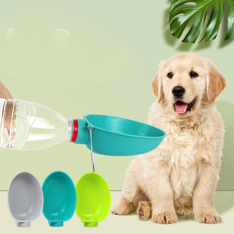 Portable Dog Drinking Bowl Outdoor Water Feeding Pet Outside Water Cup Dog Kettle For Small Breeds Dogs Pets Products