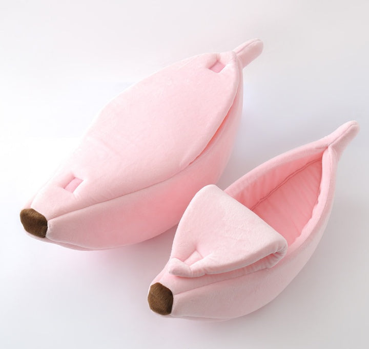Pet House Dog Bed Banana Shape Dog House Cute Pet Kennel