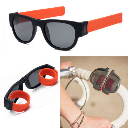 Polarized Folding Wrist Sunglasses With New Strange Bracelet Design Foldablen Sun Glasses