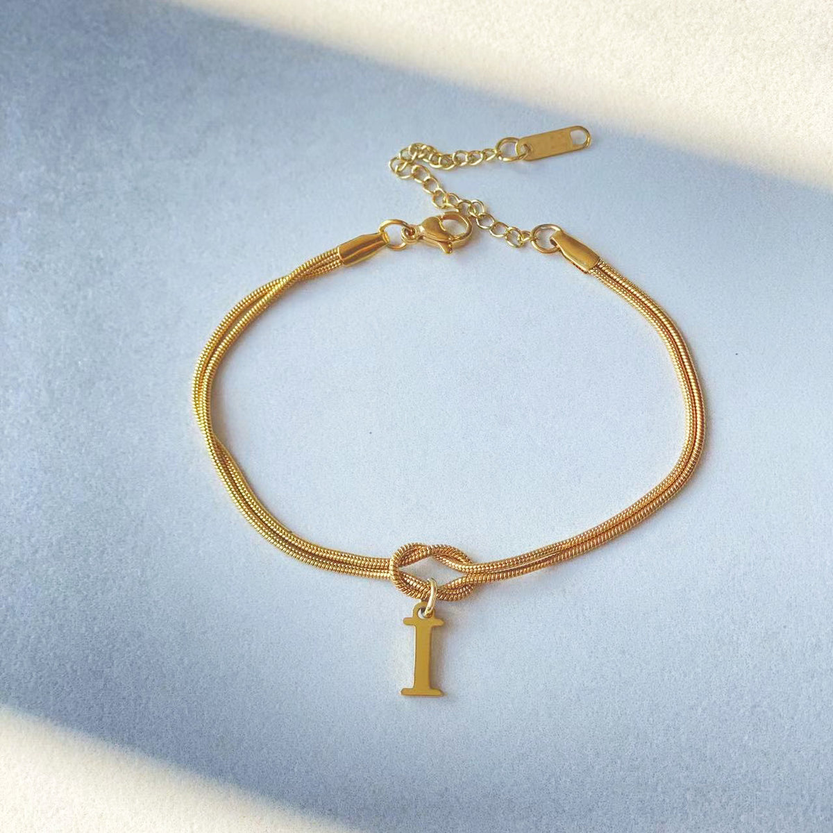 New Letter A-Z Love Knot Bracelets For Women Couple