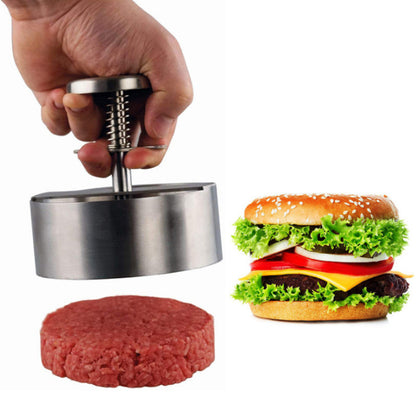 Stainless Steel Patties Mould Burger Meat Press Kitchen Gadgets