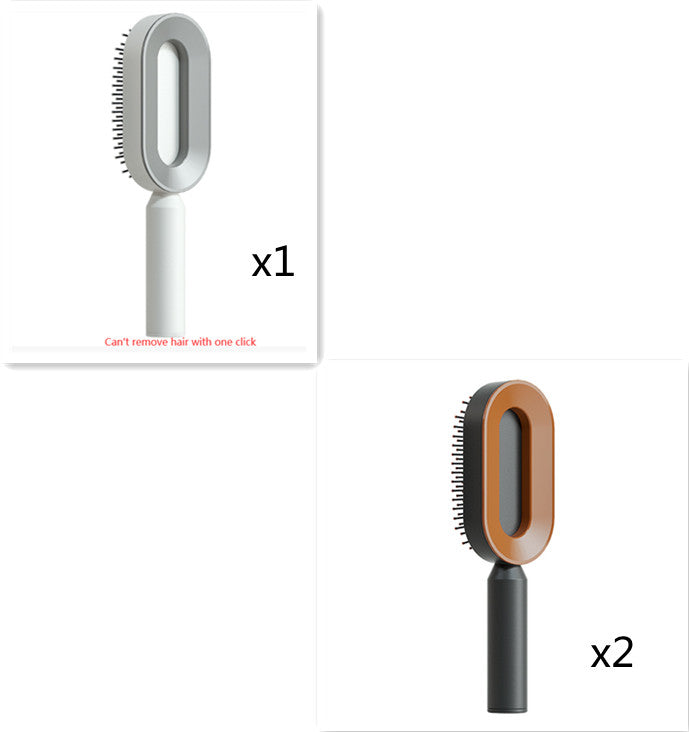 Self Cleaning Hair Brush For Women One-key Cleaning Hair Loss