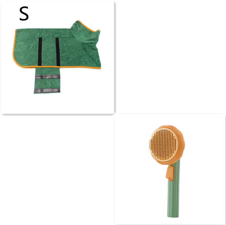 New Pet Cat Brush Self-cleaning Comb Looper