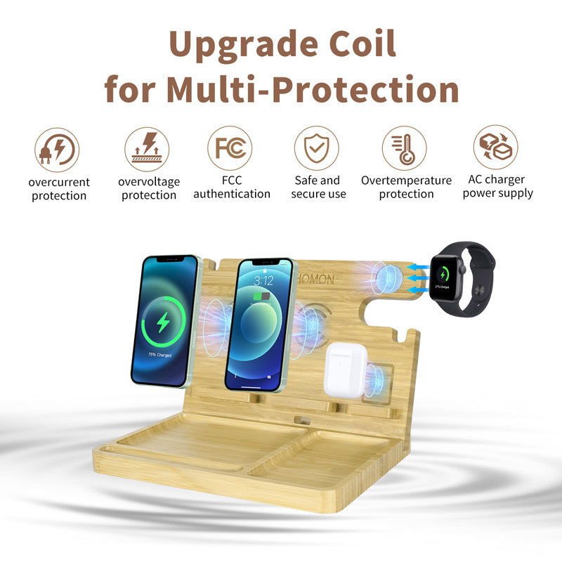 Six-in-one Wireless Charger Mobile Phone Holder