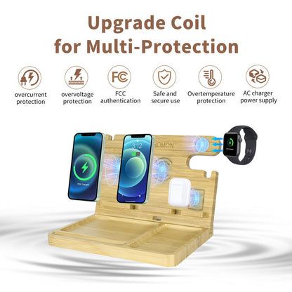 Six-in-one Wireless Charger Mobile Phone Holder