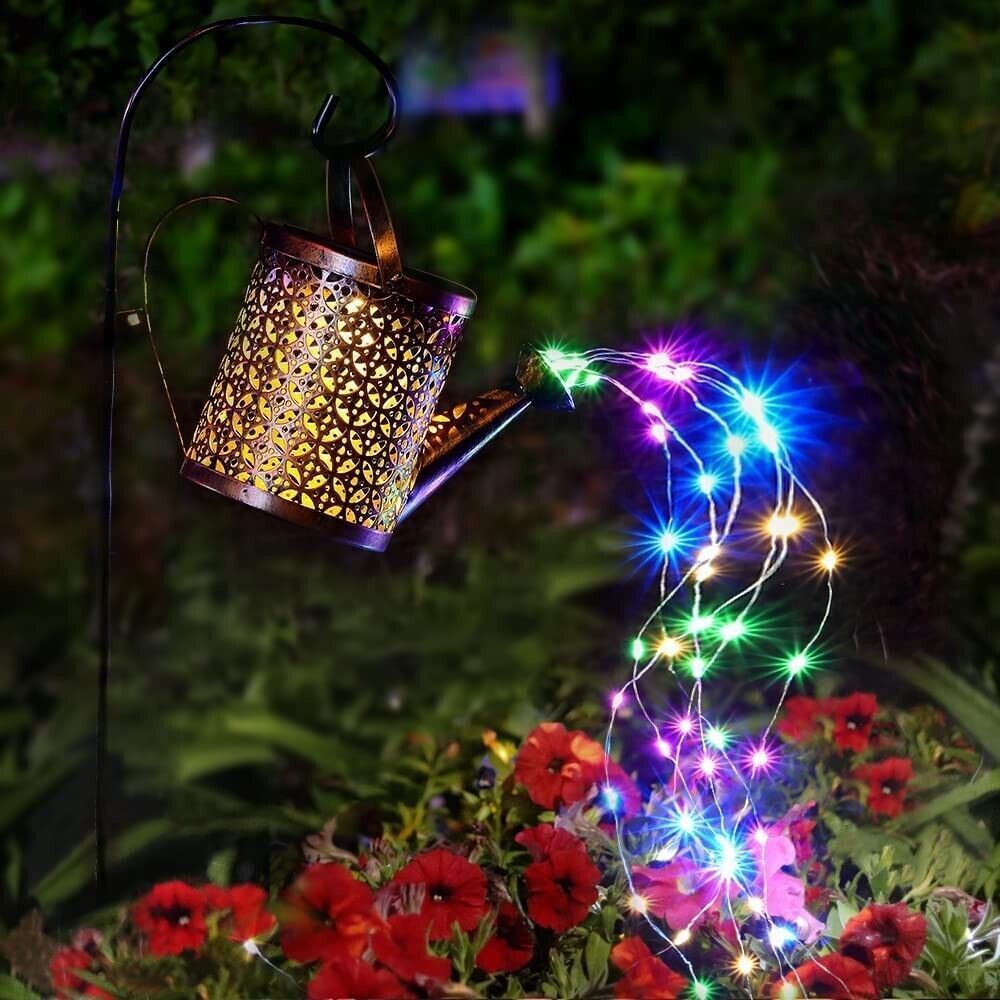 Watering Can Lights, Copper Solar Garden Lights