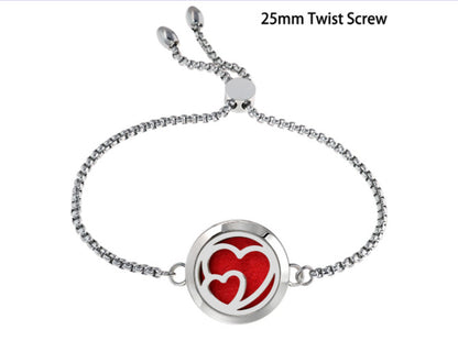 Lucky Tree Aromatherapy Oil Stainless Steel Alloy Bracelet