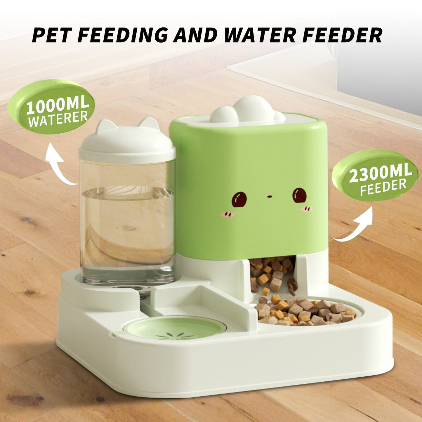1 Piece Cartoon Cloud Cat Ear Feeding And Water Feeding