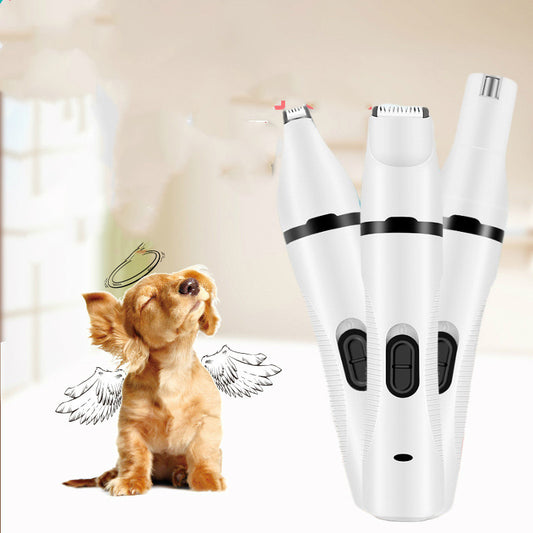 Multifunctional Pet Shaver Scissors And Nail Polisher
