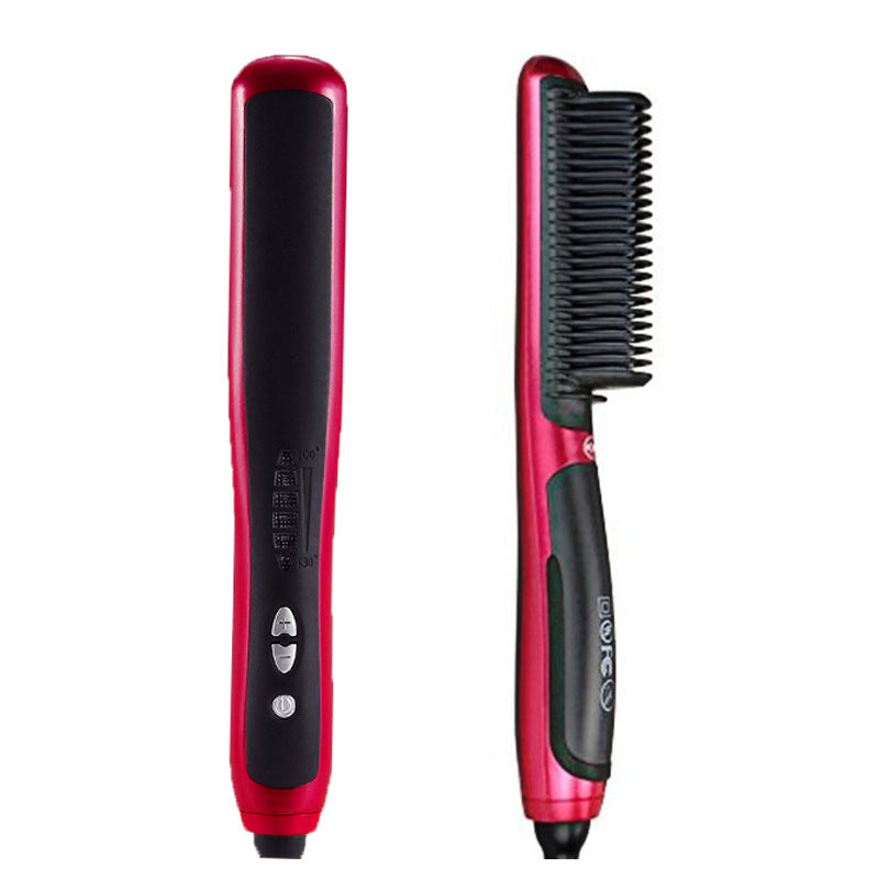 Home automatic adjustable temperature red hair straightener