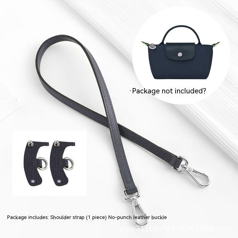 Wide Shoulder Strap Punch-free Leather Ring Crossbody