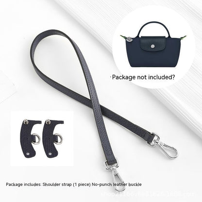 Wide Shoulder Strap Punch-free Leather Ring Crossbody