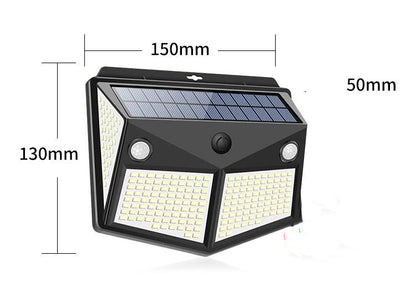 Outdoor Rainproof Garden Villa LED Solar Light Dual Sensor