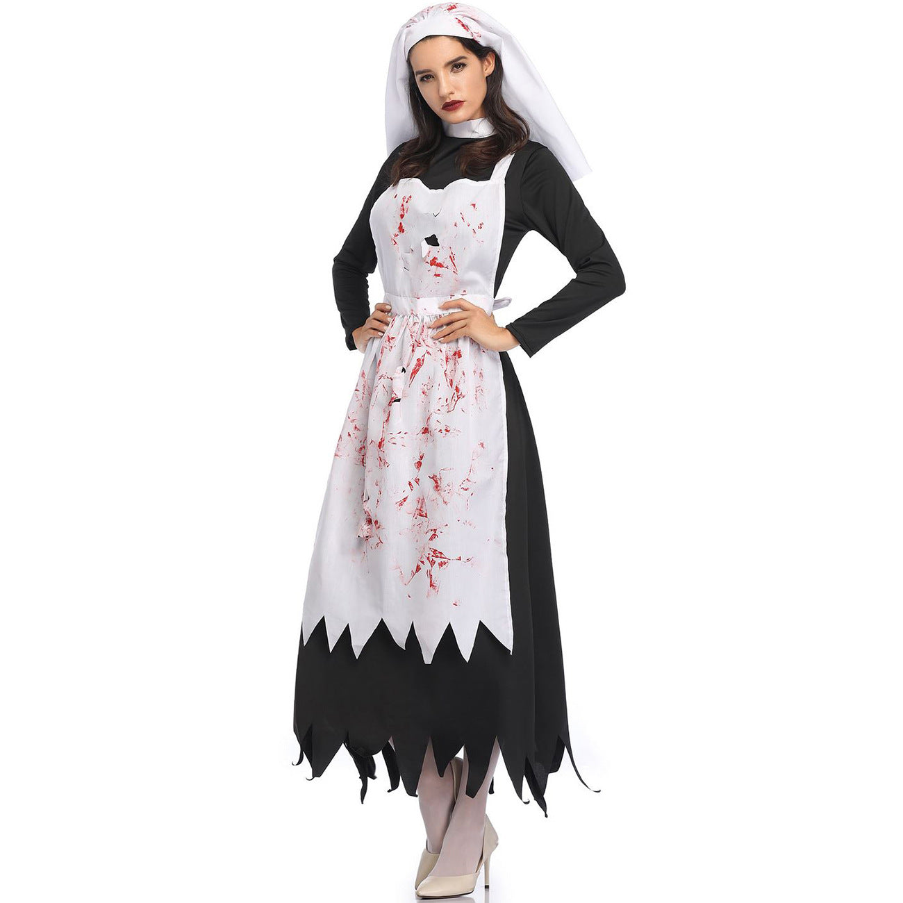 Holiday Party Dress Halloween Nun Dress