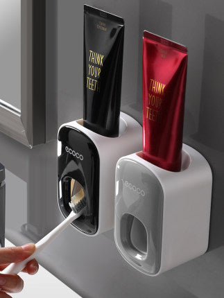 Wall Mounted Automatic Toothpaste Holder Set Dispenser