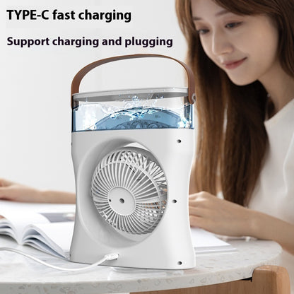 Portable Fan Portable Mini Humidifier Fan Water Spraying Fan