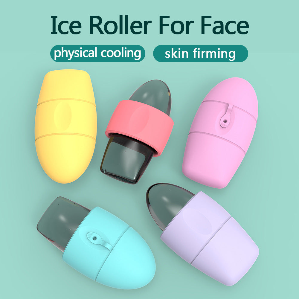 Silicone Ice Face Roller Contour Shrink Pores Remove Dark Circles