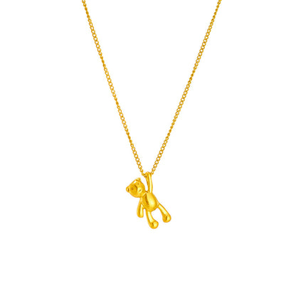 Cute Cartoon Three-dimensional Bear Necklace
