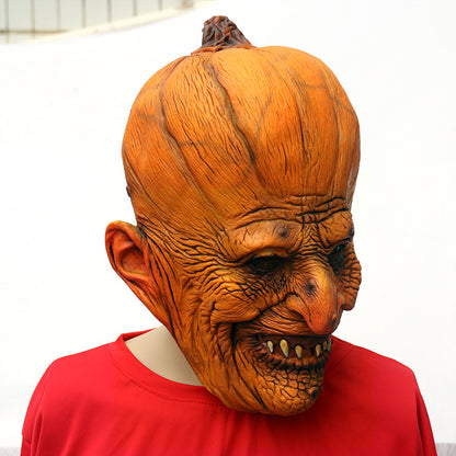 Halloween Easter Pumpkin Cosplay Latex Mask Scary