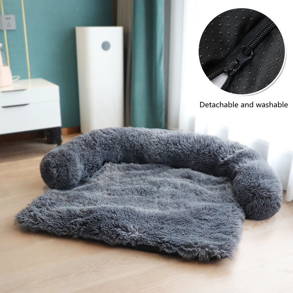 ﻿Removable Pet Dog Mat Sofa Dog Bed Soft Pad Blanket Cushion