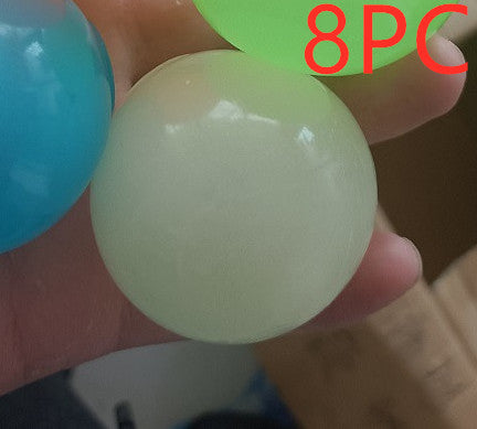 Luminous Sticky Ball Toys Sticky Wall Home Party Games