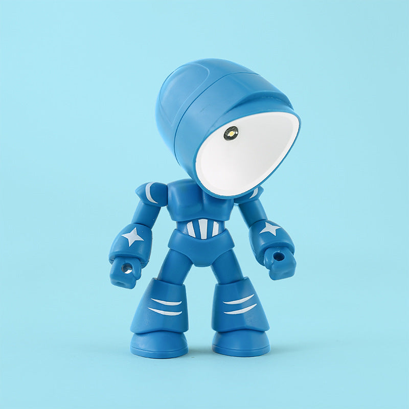 Cute LED Hero Table Lamp Mini Portable Cool Cute Robot