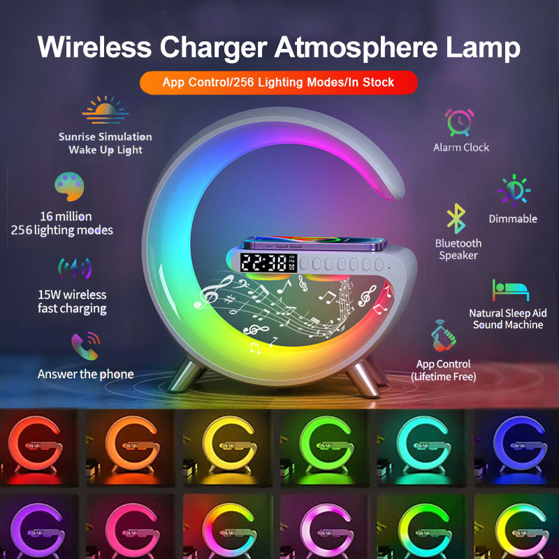 New Intelligent LED Lamp Bluetooth Speake Wireless Charger