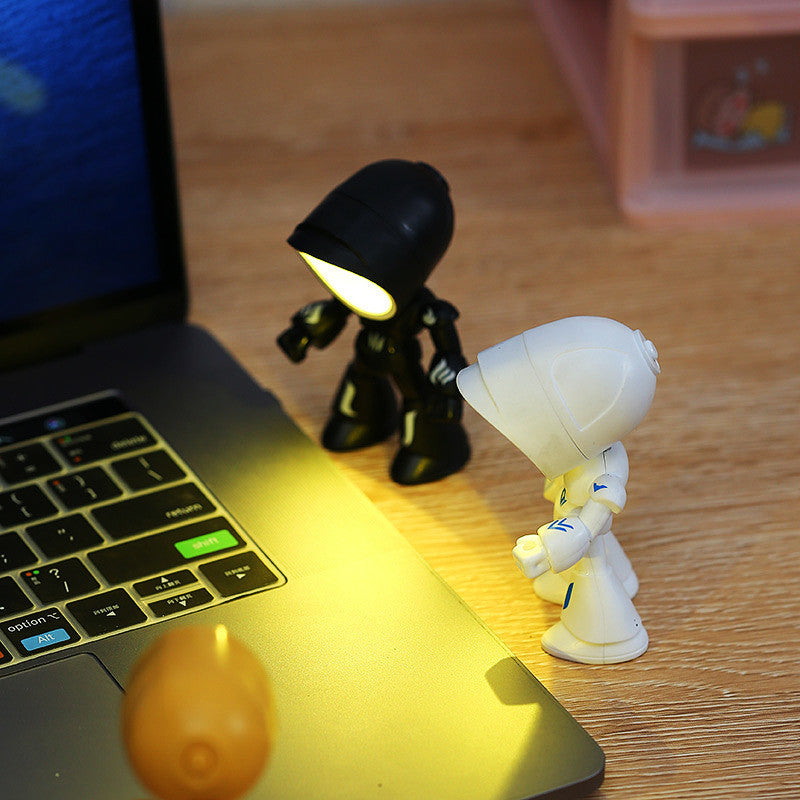 Cute LED Hero Table Lamp Mini Portable Cool Cute Robot