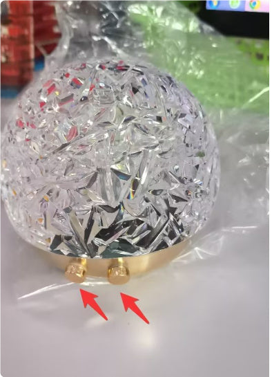 New Water Ripple Projector Night Light Crystal Mood Lamp Bedside