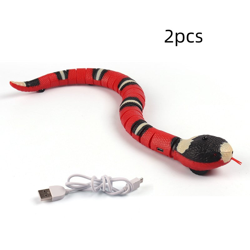 Smart Sensing Interactive Cat Toys Automatic Electronic Snake Pet