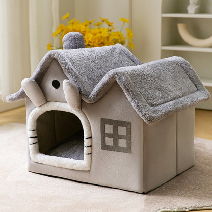 Foldable Dog House Pet Cat Bed Winter Dog