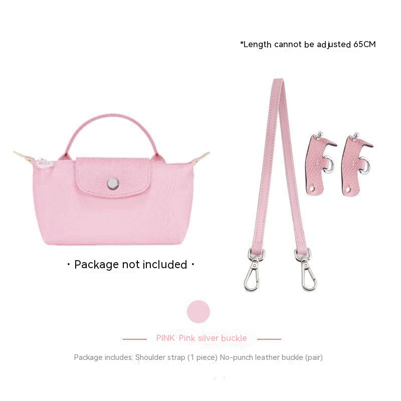 Wide Shoulder Strap Punch-free Leather Ring Crossbody