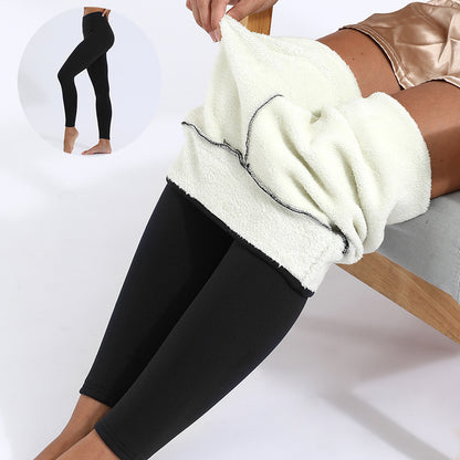 Winter Leggings Warm Thick High Stretch Lamb Cashmere Leggins Skinny