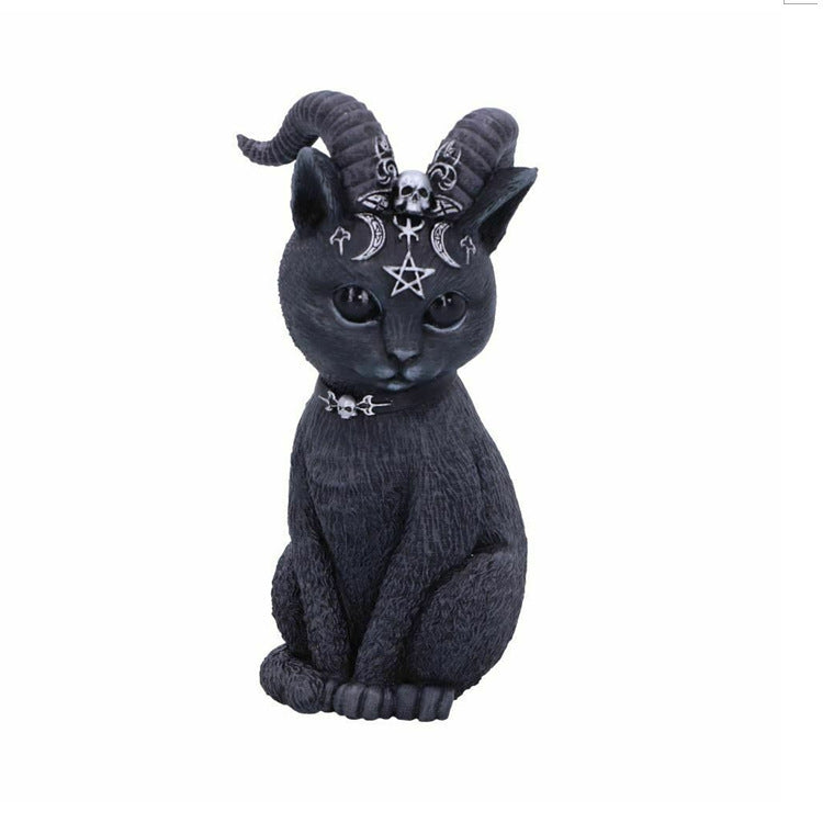 Halloween Magic Cat Resin Crafts Ornaments