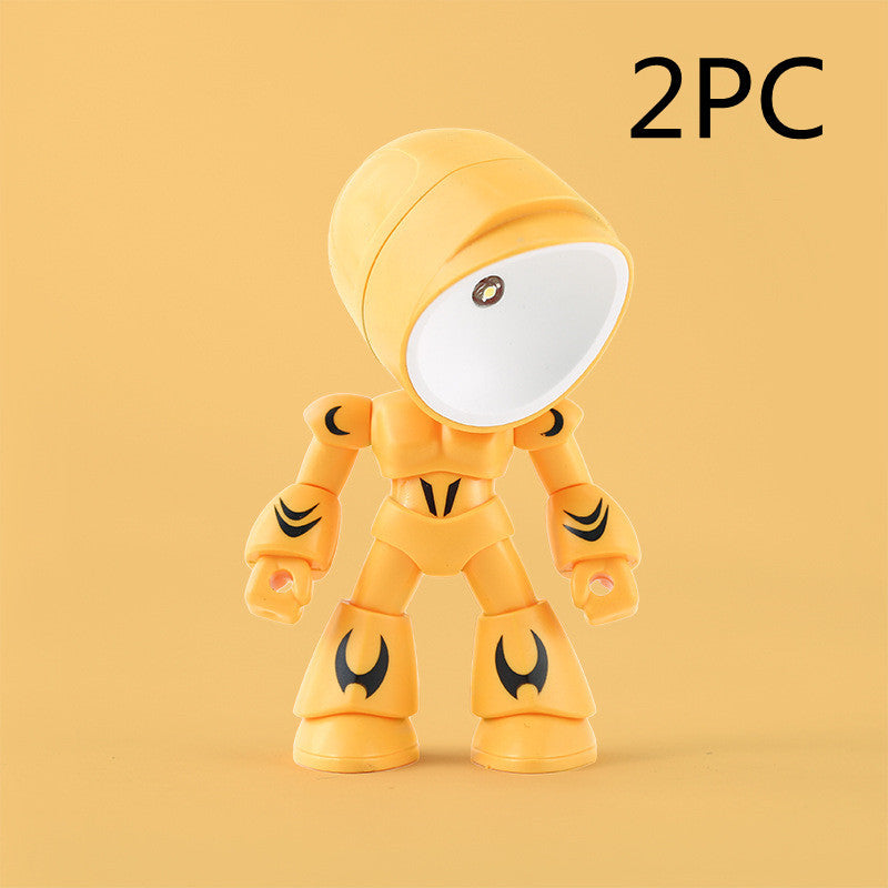 Cute LED Hero Table Lamp Mini Portable Cool Cute Robot