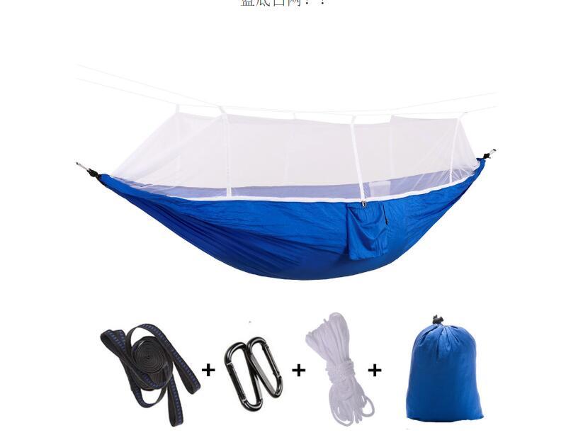 Outdoor Parachute Cloth Hammock Couble with Mosquito Net