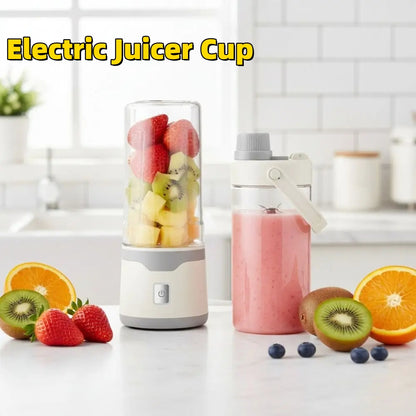 Multifunctional Rechargeable Electric USB Juicer Cup Double Cup
