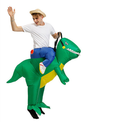Inflatable dinosaur costume