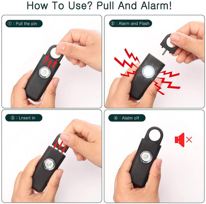 Self Defense Siren Safety Alarm For Women Keychain Security