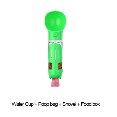 Portable Multifunction Dog Water Bottle Food Feeder