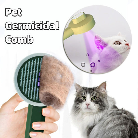 Pet Germicidal Sterilizing Comb Automatic Hair Removal Brush