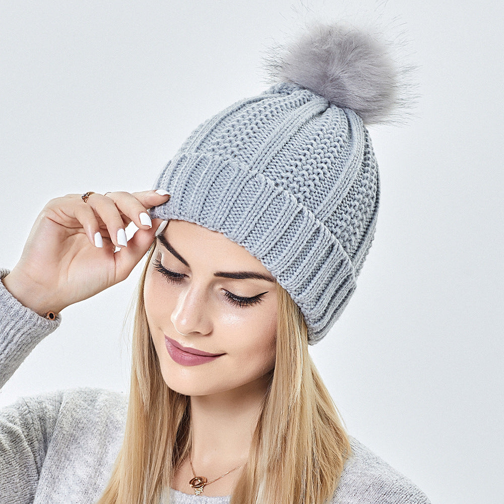 Winter Knitted Hats Fashion Stretchy Lined Skull Hats