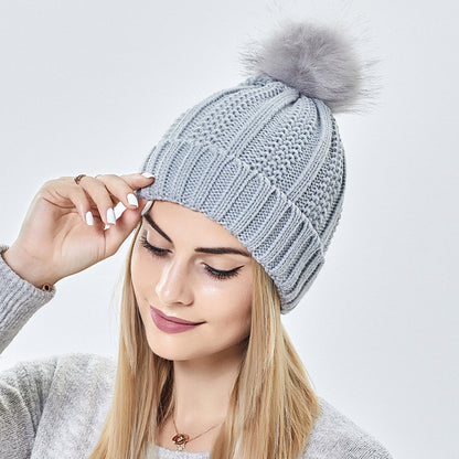 Winter Knitted Hats Fashion Stretchy Lined Skull Hats