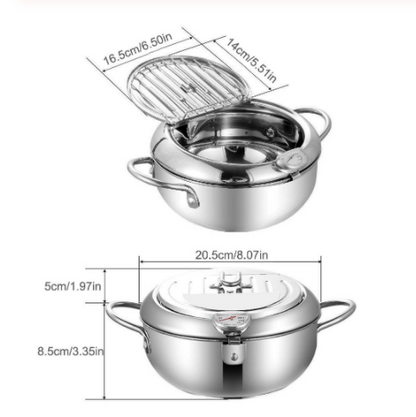 Stainless Steel Telescopic Folding Basket Frying Basket French Fries